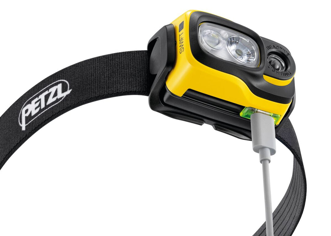 PETZL SWIFT RL Stirnlampe 1100 Lumen (schwarz/gelb)