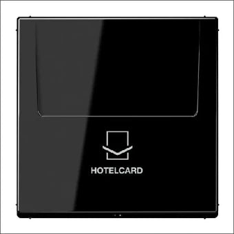 JUNG LS590CARDSW Bedienelement / Zentralplatte Schalterprogramm 70 mm