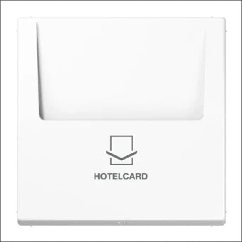 JUNG LS590CARDWW Bedienelement / Zentralplatte Schalterprogramm 70 mm