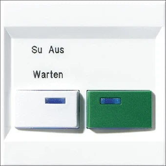JUNG LS642B-2WW Bedienelement / Zentralplatte Schalterprogramm 70 mm