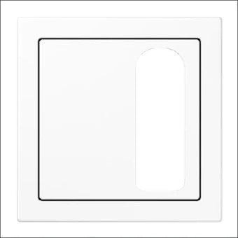 JUNG LS927.050WW Bedienelement / Zentralplatte Schalterprogramm 70 mm