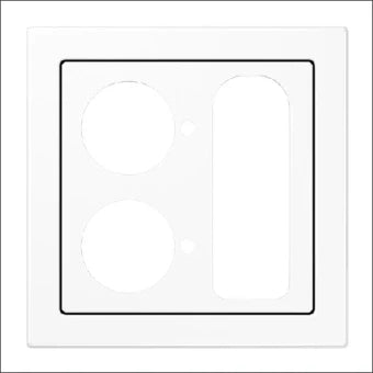 JUNG LS927.252WW Bedienelement / Zentralplatte Schalterprogramm 70 mm