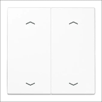 JUNG LS995MPWW Bedienelement / Zentralplatte Schalterprogramm 70 mm