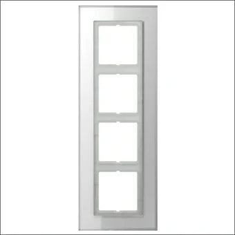 JUNG LSP984GLWW Abdeckrahmen Schalterprogramm 11 mm