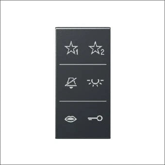 JUNG SIA6ADCANM Bedienelement / Zentralplatte Schalterprogramm 25 mm