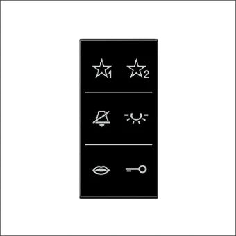 JUNG SIA6ADCSW Bedienelement / Zentralplatte Schalterprogramm 25 mm