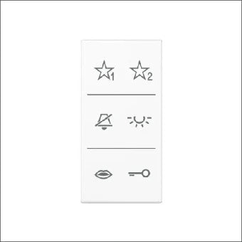 JUNG SIA6ADCWW Bedienelement / Zentralplatte Schalterprogramm 25 mm