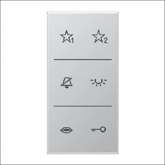 JUNG SIA6ALDC Bedienelement / Zentralplatte Schalterprogramm 33 mm