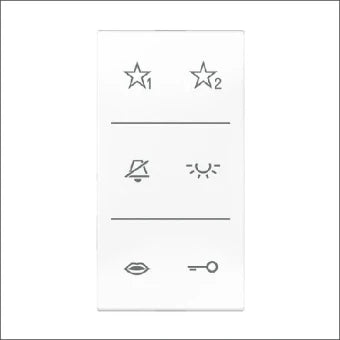 JUNG SIA6CDDCWW Bedienelement / Zentralplatte Schalterprogramm 33 mm