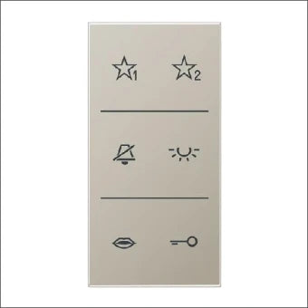 JUNG SIA6ESDC Bedienelement / Zentralplatte Schalterprogramm 33 mm