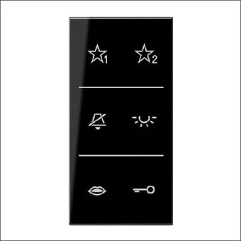 JUNG SIA6LSDCSW Bedienelement / Zentralplatte Schalterprogramm 33 mm