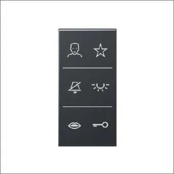 JUNG SIV6ADCANM Bedienelement / Zentralplatte Schalterprogramm 25 mm