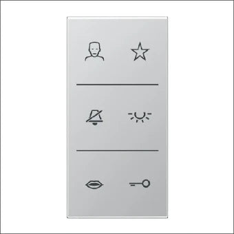 JUNG SIV6ALDC Bedienelement / Zentralplatte Schalterprogramm 33 mm