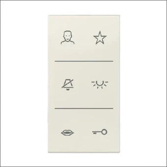 JUNG SIV6CDDCW Bedienelement / Zentralplatte Schalterprogramm 33 mm