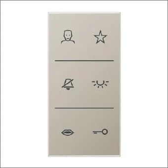 JUNG SIV6ESDC Bedienelement / Zentralplatte Schalterprogramm 33 mm