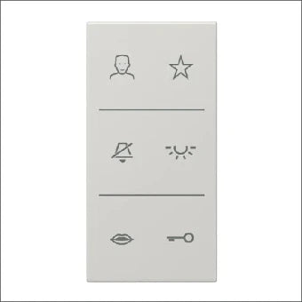 JUNG SIV6LSDCLG Bedienelement / Zentralplatte Schalterprogramm 33 mm