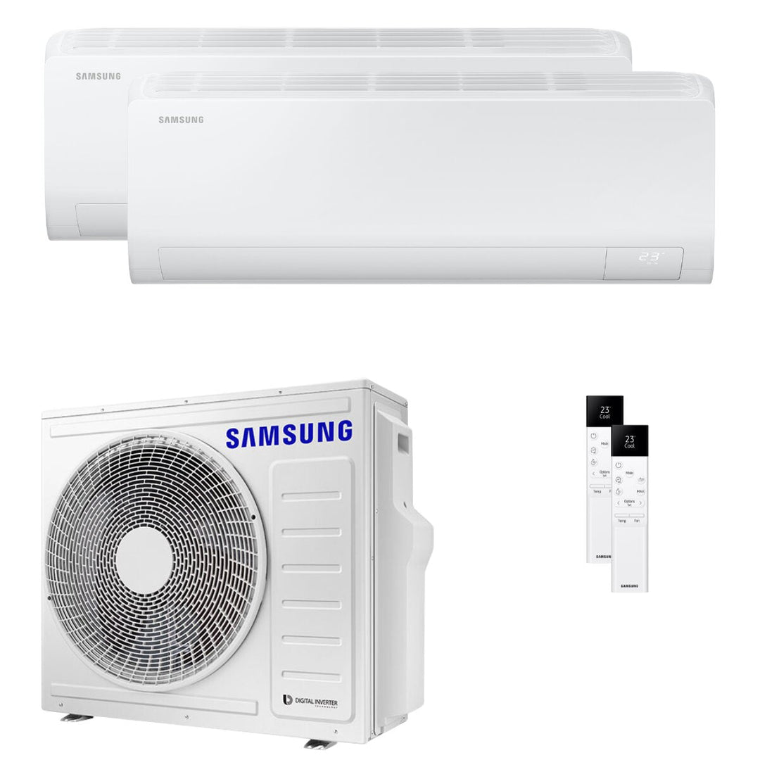 Samsung Cebu S2 12000+18000 BTU – Multisplit-Klimagerät (2 Innengeräte), 7,35/8,12 kW, R32, A++/A+, WLAN
