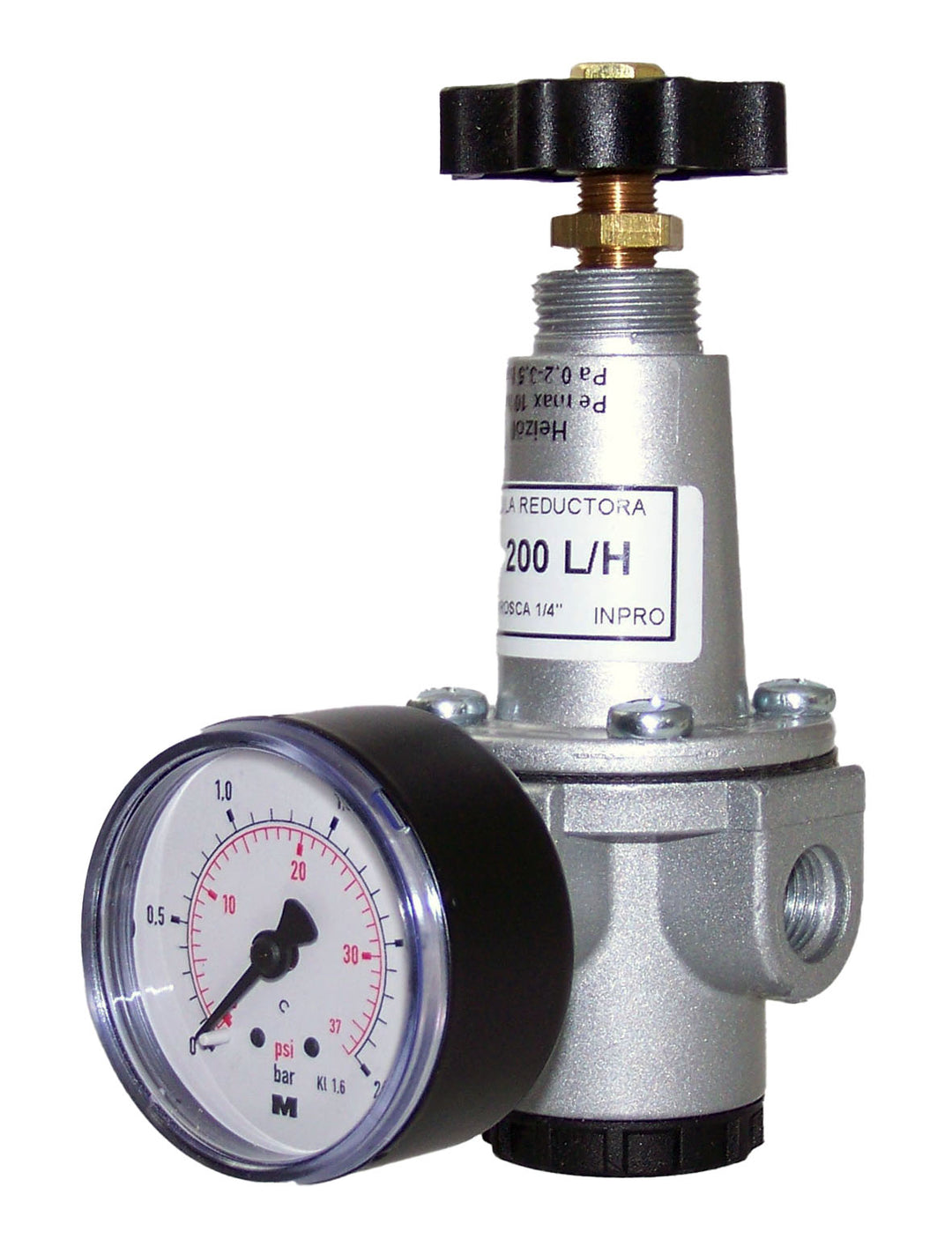 Inpro Heizöl-Druckminderer einstellbar mit Manometer 200 l/h 1/4"