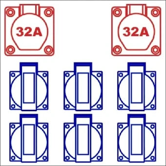 KERAF 108190 Bouwaansluitkast 330 mm