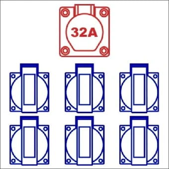 PCE 108654 Bouwaansluitkast 197 mm