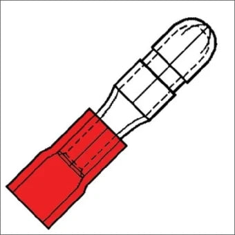 KLEMKO 100080 Aderdoorverbinder rond/vlak