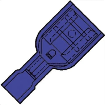 KLEMKO 101280 Aderdoorverbinder rond/vlak
