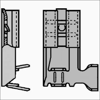 KLEMKO 210410 B2507 FLB-8FL Aderdoorverbinder rond/vlak