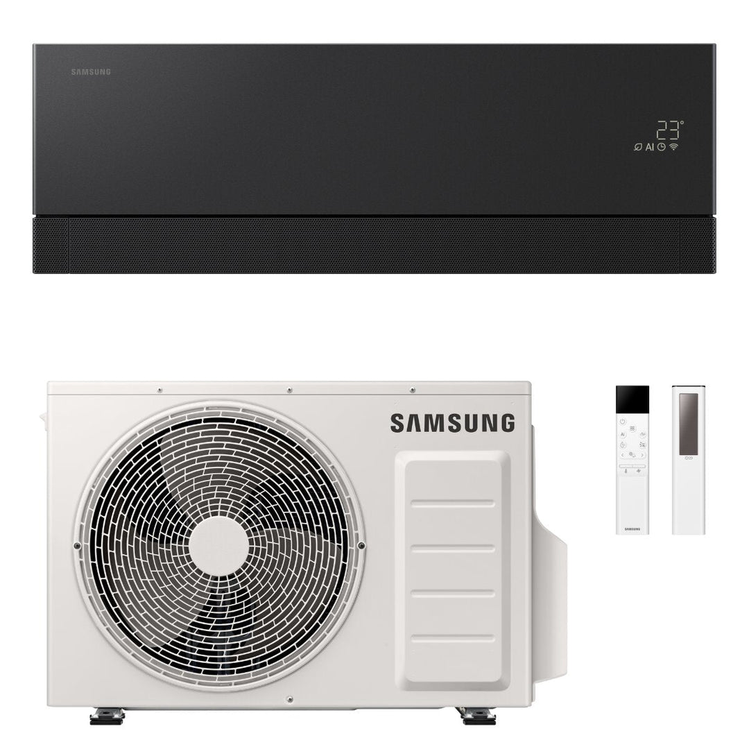 Samsung WindFree Première Plus 12000 BTU – Split-Klimagerät, 3,5/4 kW, R32, A+++/A+++, WLAN, Anthrazit (Soapstone Charcoal)