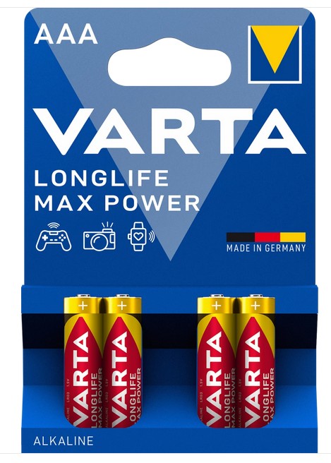 Varta LONGLIFE Max Power Alkaline Batterie 4703 / LR03 1,5V