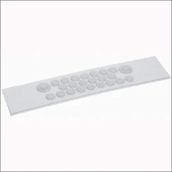 LEGRAND 020071 Invoerplaat voor op sparing kast/lessenaar