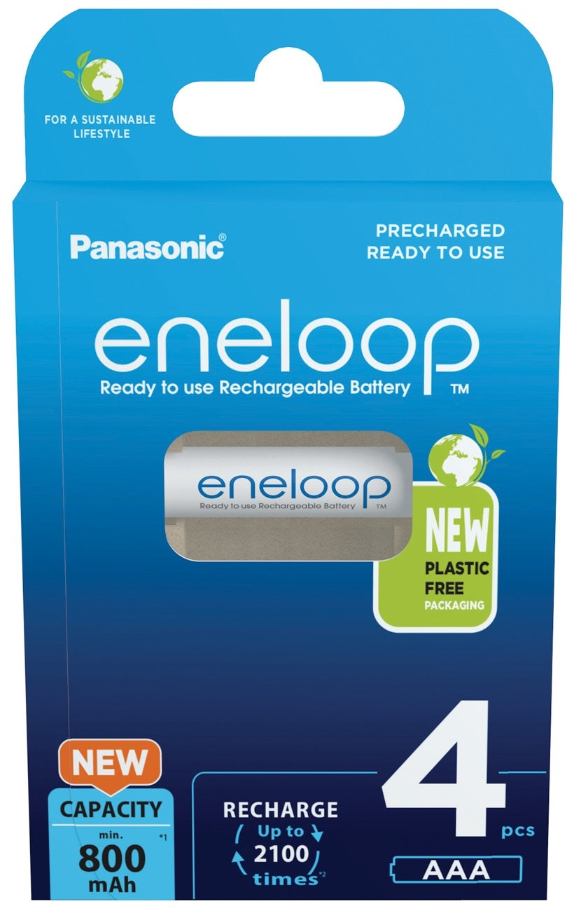 Panasonic Eneloop AAA NiMH Akku BK-4MCDE 1,2V 750mAh (4er-Kartonblister)