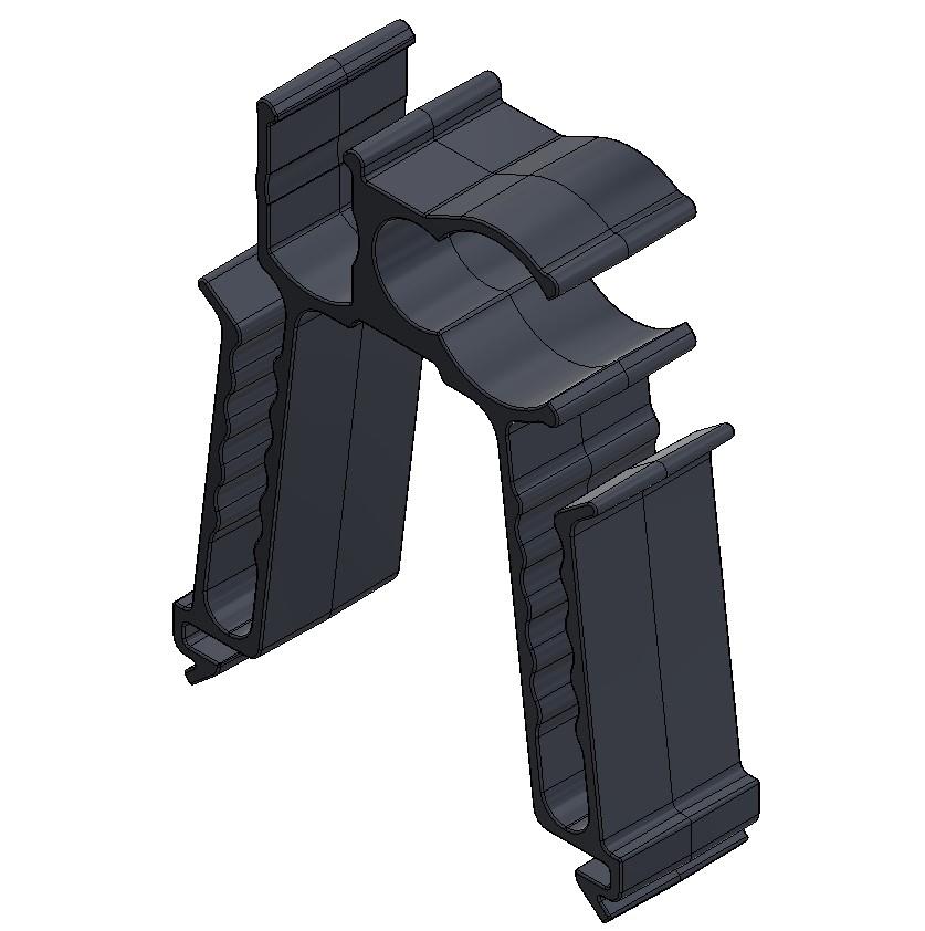 VAN DER VALK SOLAR-KUNSTSTOF MULTI-KABEl-EN CONNECTORCLIP VOOR DAKDRAGER (732012)