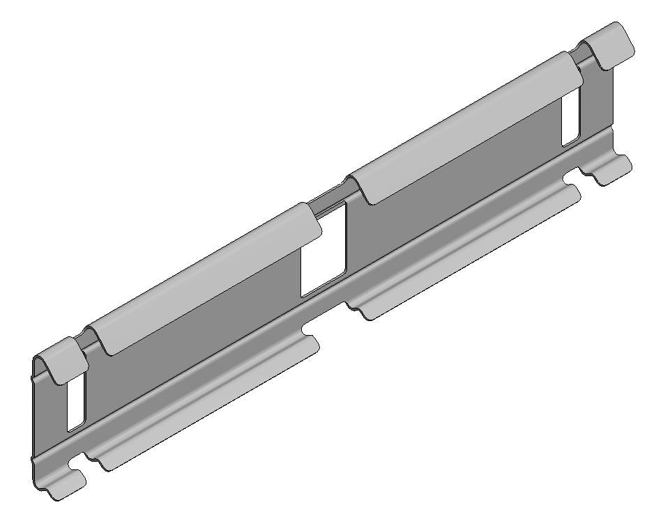 Van Der Valk Solar-Verzinkt Koppelplaat Draadgoot H=60 Clip-On (760202)