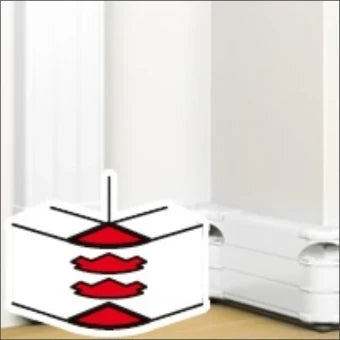 LEGRAND 075636 Buitenhoekstuk wandgoot 180 mm