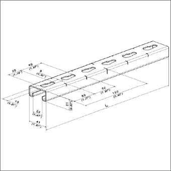 LEGRAND 342183 Montageschiene/-profil 3000 mm