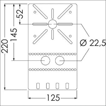 LEGRAND 350157 Montageplatte Kabeltragsystem