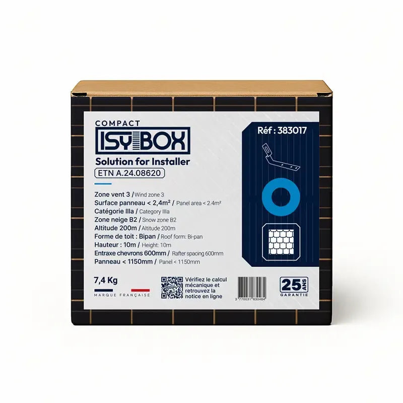 ISY-PV - ISY-BOX COMPACT - Crochet ardoise compact - Rond Bleu - 383017
