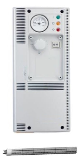 Idrogas Elektro-Heizeinsatz mit Bedienfeld TD 1,5 kW Keramik, untere Öffnung CC01781