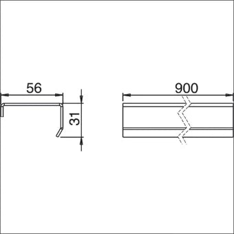 LEGRAND 8403722 Zubehoer/Teile fuer kabelvloersysteem 900 mm