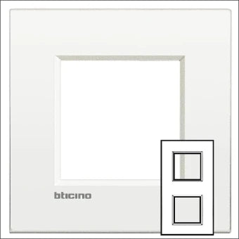BTICINO BTLNE4802M2BN Abdeckrahmen Schalterprogramm 6.75 mm