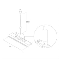 IVELA 8.04.2441 Spanningsrail 4000 mm