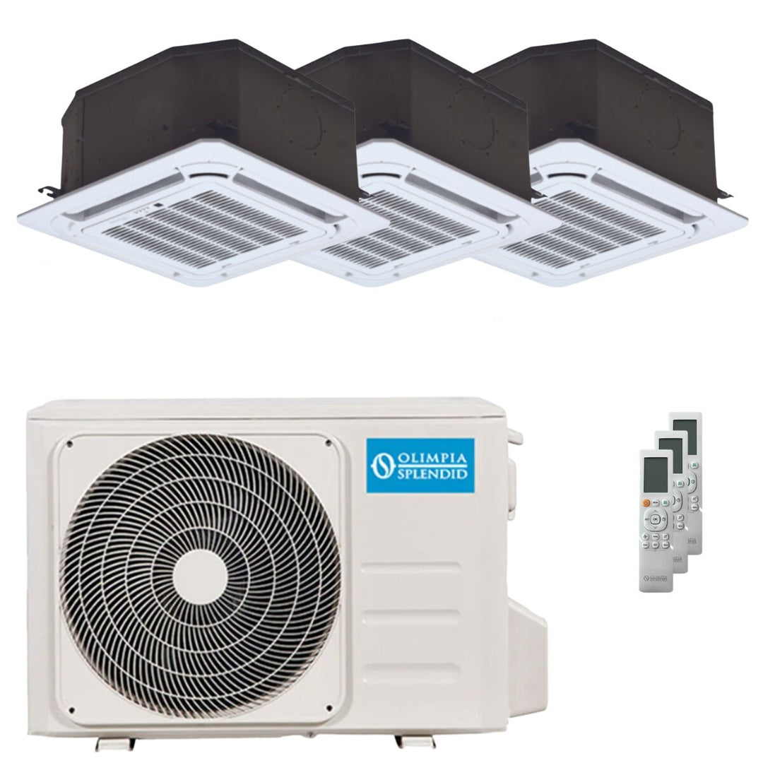 Olimpia Splendid Nexya S6 E Cassette 9000+9000+9000 BTU – Multisplit-Klimagerät (3 Innengeräte), 6,16/6,45 kW, R32, A++/A+