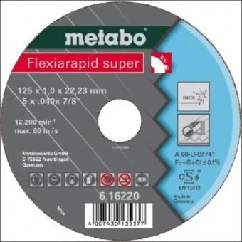 METABO 616226000 Snij-/slijpschijf (niet-diamant)