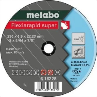 METABO 616228000 Snij-/slijpschijf (niet-diamant)