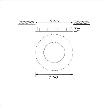 PROLUMIA 40001525 Decken-/Wandleuchte