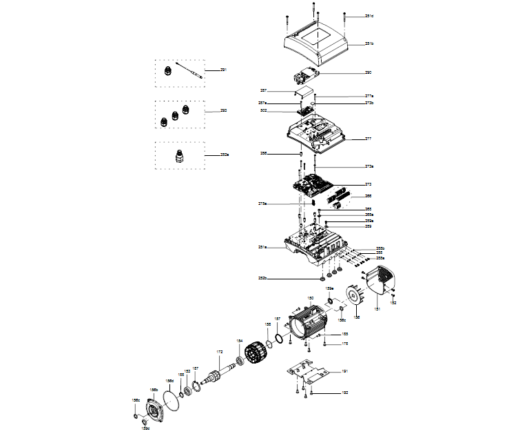 Grundfos Einstufige INLINEPUMPE TPE3 40-240 S-A-F-A-BQQE-HYC Nr. 99272212