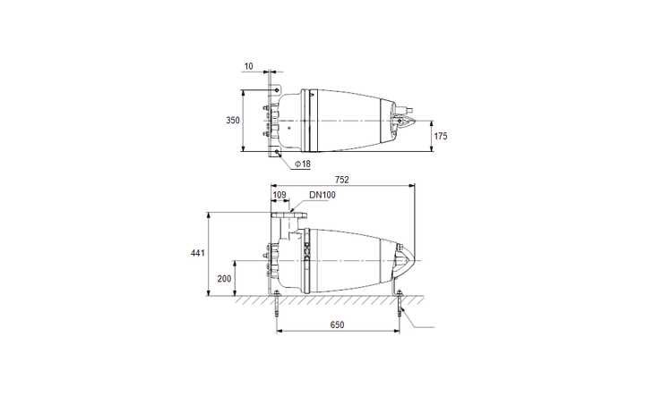 GRUNDFOS Tauchmotorpumpe SEV.80.100.13.4.50D Nr. 96780676