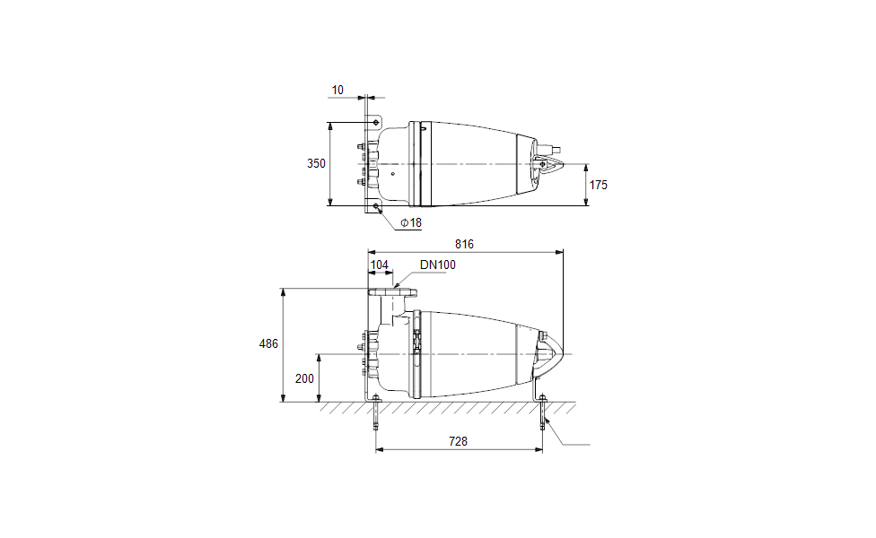 GRUNDFOS Tauchmotorpumpe SEV.80.100.75.2.51D Nr. 96780688