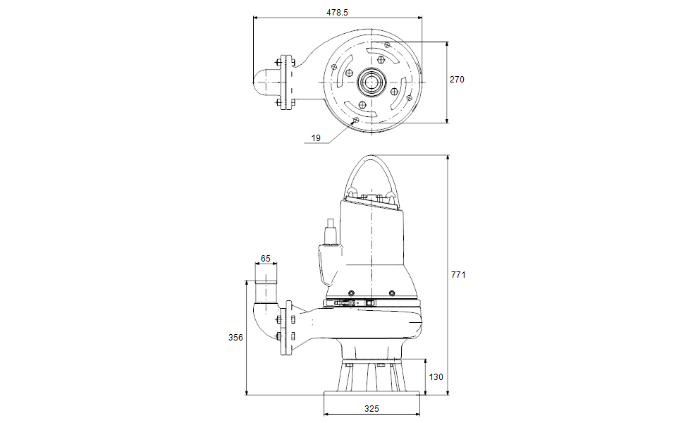 GRUNDFOS Tauchmotorpumpe SL1.50.65.22.2.50D.C Nr. 98624257