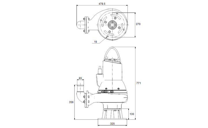 GRUNDFOS Tauchmotorpumpe SL1.50.65.22.2.50D.C Nr. 98624257